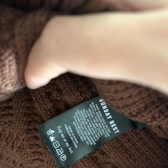 Aritzia Sunday Best Brown Cardigan - Picture 3 of 5